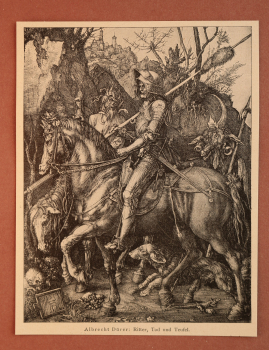 Art Print Albrecht Dürer 1890-1900 knight, death and devil